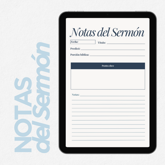 Notepad Digital Notas del Sermón